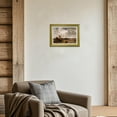 thumbnail image 5 of VIOLABBEY Wall Art Gold Framed Canvas, Vintage Landscape Moody Wetland Prints, Autumn Marsh Scene with Storm Clouds, Wilderness Nature Décor for Living Room Bedroom, 12x16in, 5 of 6
