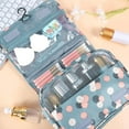 thumbnail image 3 of Toiletry Bag Travel Bag with Hanging Hook, Waterproof Makeup Cosmetic Bag Travel Organizer for Accessories, Full-size Container, Large Capacity, 3 of 9