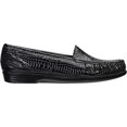 thumbnail image 2 of Women's SAS Simplify Moccasin Loafer Black Croc Leather 9.5 W, 2 of 5