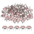 thumbnail image 1 of Uxcell 80Pcs Rhinestone Studs 0.2"x0.24" Cobre para Manualidades Plata Rosa, 1 of 7
