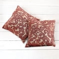 thumbnail image 6 of Ambesonne Antique Throw Pillow Cover 2 Pack, Vector Thai Culture, 18", Ruby, 6 of 7