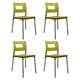 thumbnail image 1 of Ilios Innova | Set de 4 Sillas Valenia Modernas para Comedor y Restaurante, Diseño Minimalista Apilable de Polipropileno y Aluminio, Resistentes a la Intemperie, Uso Interior y Exterior, Color Verde, 1 of 9
