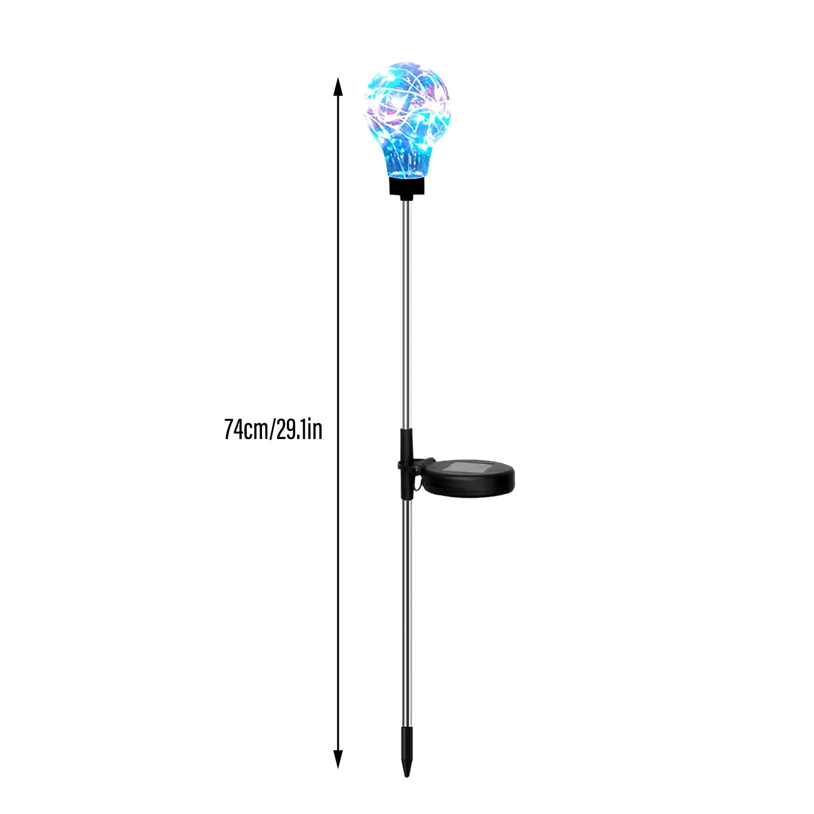 Weloille Solar Outdoor Lights Garden Decor Mosaic Solar Garden Lights Waterproof Glass Ball LED Pathway Stake Light for Landscape Lawn Patio Yard Decoration