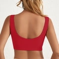 thumbnail image 4 of Durtebeua Seamless Wirefree Padded Yoga Sports Bras V Neck Bra for Women Girls, 4 of 4