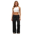 thumbnail image 6 of JoliSweat Wide Leg Sweatpants Women Baggy Low Rise Sweatpants with Pockets Spring Fall Y2K Drawstring Straight Leg Sweatpant, 6 of 6