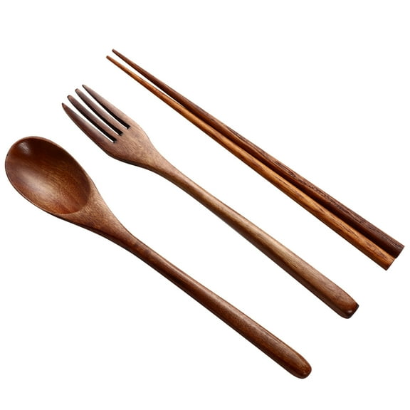 Uonlytech Kitchen Supplies Kitchen Utensils Set Wood Brown 6 Pcs