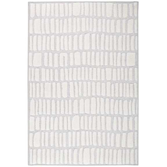 Dash & Albert Roark Machine Washable Rug, 3' x 5', Ivory
