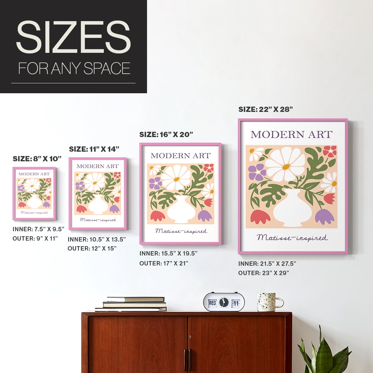 Matisse LXI Framed Print - Solid Wood