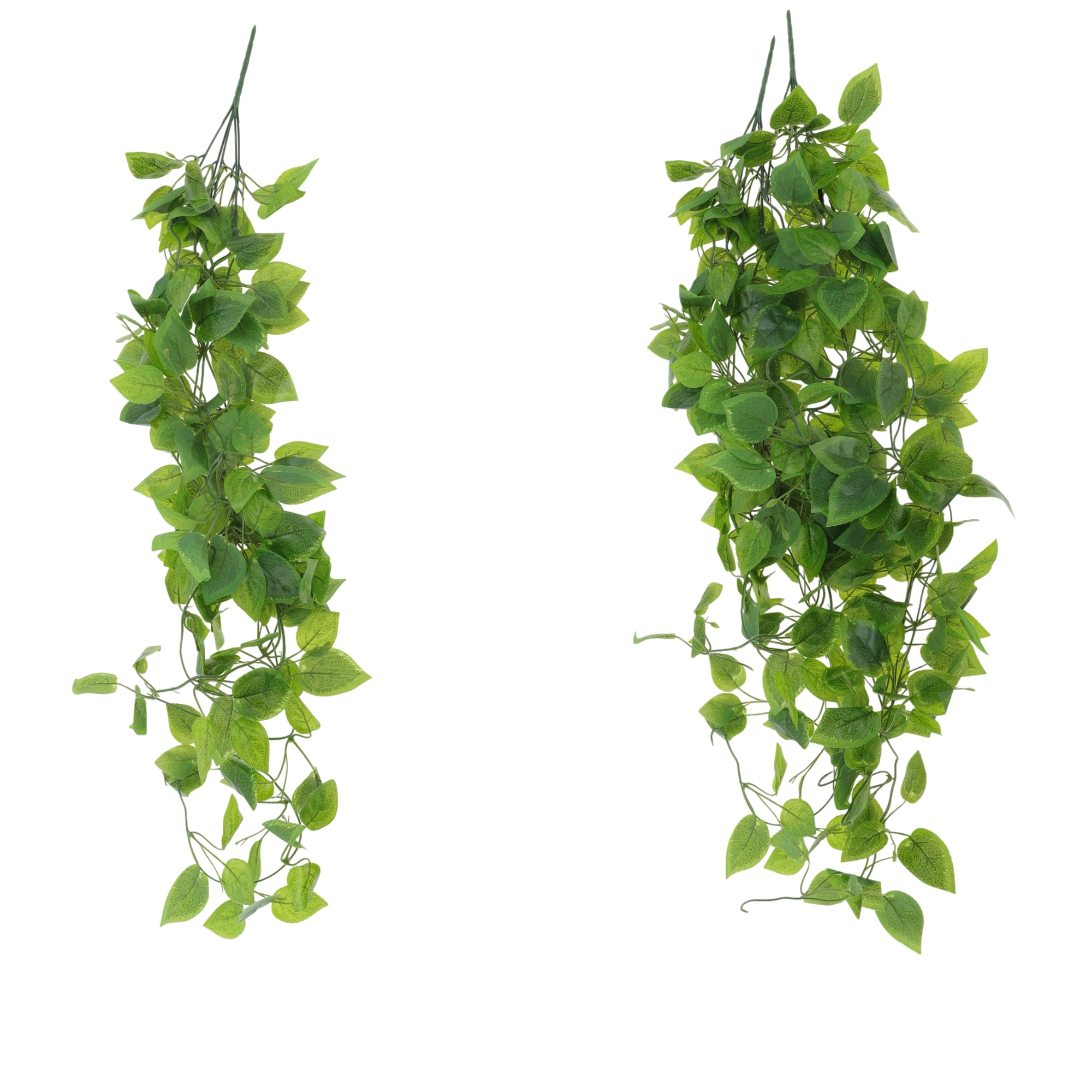 Unique Bargains 2pcs Fake Vines 41.34" Plastic Greenery Artificial Plants