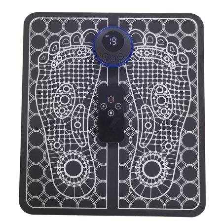Foot Massager Mat Electric EMS Feet Massage Machine with 8 Massage Modes and 19 Intensity Levels for Home