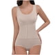 thumbnail image 2 of Body moldeador de cuerpo para mujer, color sólido, tirantes ajustables para hombros, talla grande, ajustado, levanta y moldea la cadera, mono con escote pronunciado, moldeador de nailon para mujer., 2 of 9