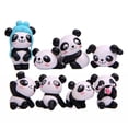 thumbnail image 1 of Trayknick 8Pcs/Set Mignon Dessin Animé Panda Jouet Paysage Fée Jardin Miniature Décor, 1 of 10