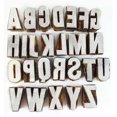 thumbnail image 1 of Alphabet Text Wood Stamps Block Hand Craved Printing Blocks Textile Stamp India, 1 of 4