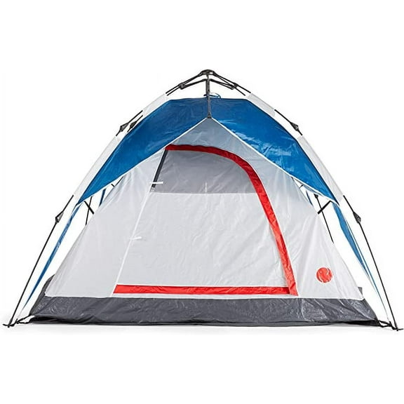 OMNICORE DESIGNS 3 Person Instant Dome Tent with Detachable Canopy - 7' x 7' Tent / 7' x 7' Canopy Shelter