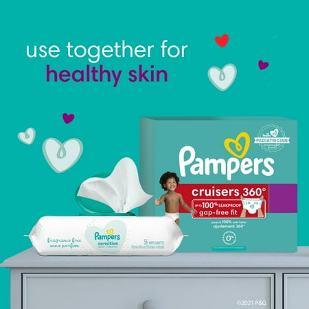 Pampers Cruisers Diapers 360 Size 5, 128 Count (Select for More Options)