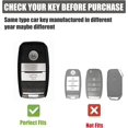 thumbnail image 2 of HSHDLDF pour Kia Housse de Porte-Clés, Étui de Clé Compatible avec Kia Forte Koup Optima Rio Sedona Sorento Soul EV Sportage NIRO Forte Télécommande Intelligente Protecteur de Clé, 2 of 6
