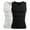 2 Pcs Black White, variant on Lalamelon 2 Pack Mens Compression Shirt Vest Tummy Control Body Shaper V Neck Tank Top Abdomen Undershirts