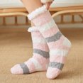 thumbnail image 1 of Womens Slipper Fuzzy Socks Non Slip Winter Warm Soft Fluffy Cozy Fleece Lining Home Socks,Color12, 1 of 9