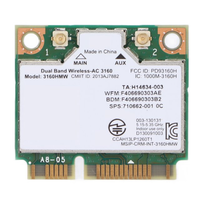 Tarjeta de red de doble banda, tarjeta inalámbrica Adaptador inalámbrico de doble banda Tarjeta Wi Fi diseñada por expertos