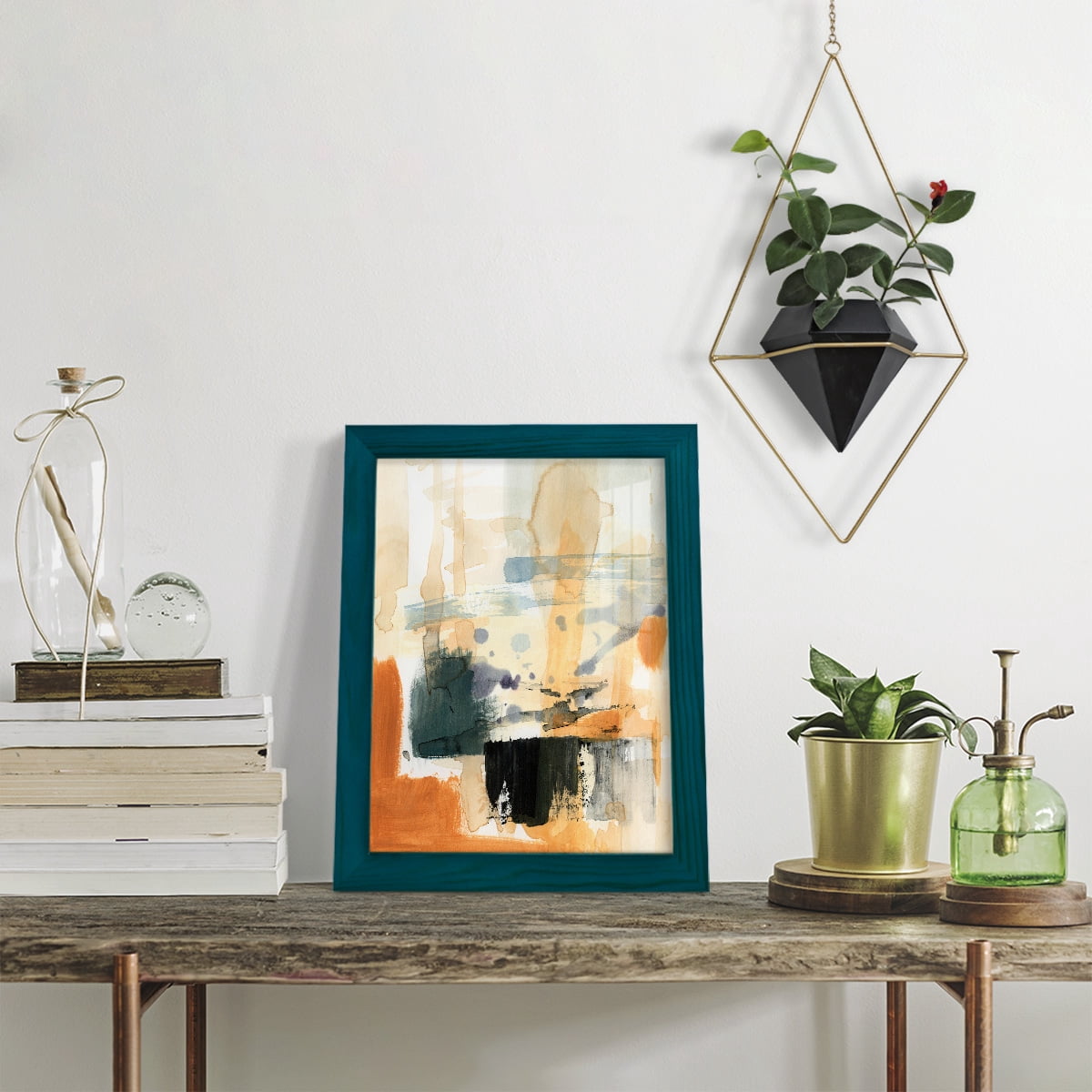 Seria III - Framed Print w/glass - Ocean Blue