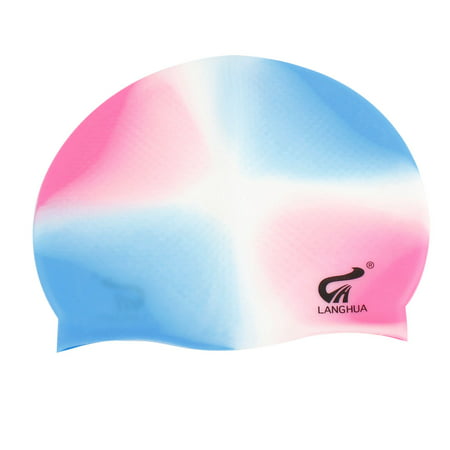 Unique Bargains Best Waterproof Elastic Silicone Swimming Cap Hat For Adults (Best Adult Swim Bumps)