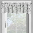 thumbnail image 2 of Ambesonne Modern Valance Pack of 2, European Houses Urban, 54"X18", Black White, 2 of 5