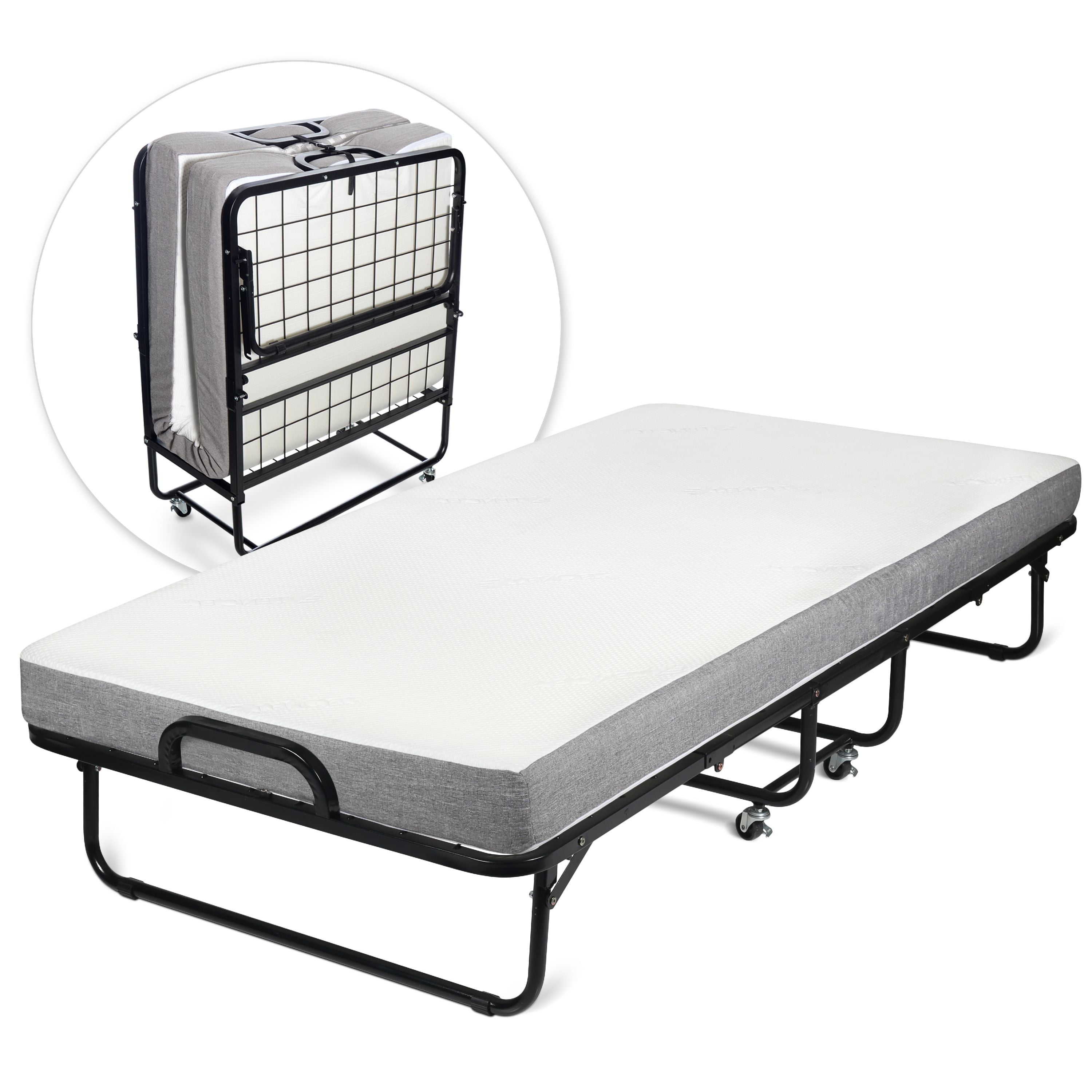 Milliard Diplomat Folding Bed – Twin Size - with Luxurious Memory Foam