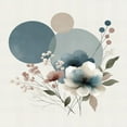 thumbnail image 4 of Ambesonne Monstera Duvet Cover Set, Minimalistic Floral Print, King, Blue Grey and Blush, 4 of 6