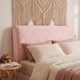 thumbnail image 4 of Bedroom Headboard Bed Soft Stretch Velvet Slipcover Quilted Padded Headboard Protector,47x26x10 inch, 4 of 8