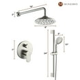 thumbnail image 2 of Mondawe High-pressure Shower System, Rain Shower Head with 3-Setting handheld Shower Faucets Sets Complete with Shower Valve, 2 of 10