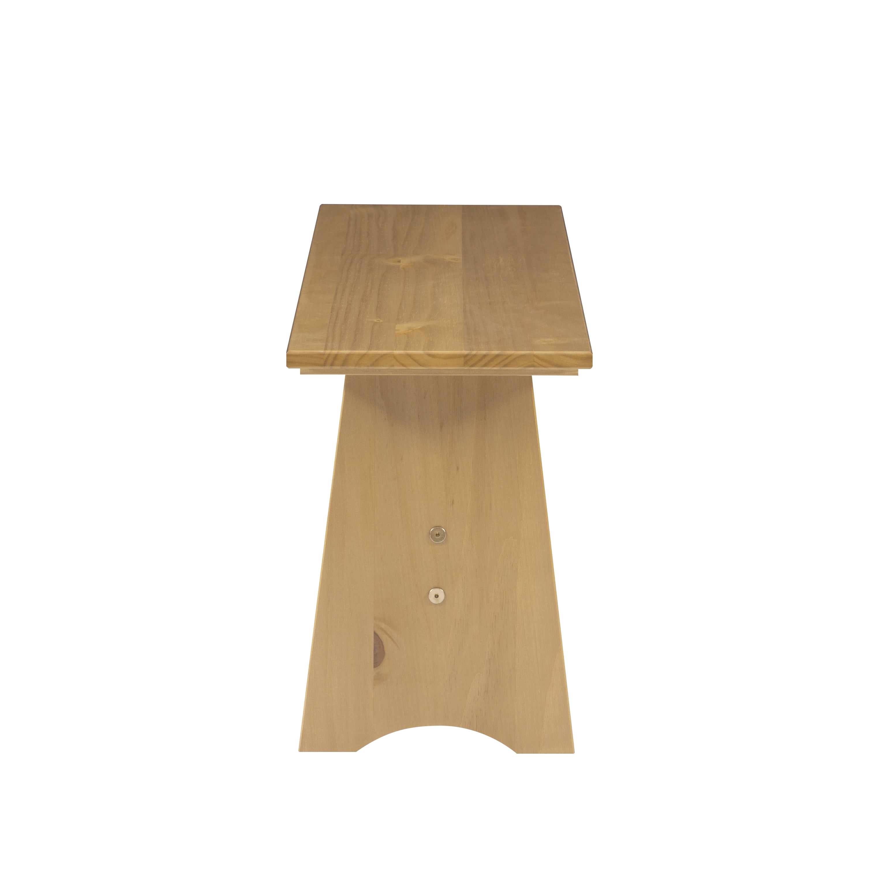 Linon Kasey Backless Dining Bench with Storage, Honey