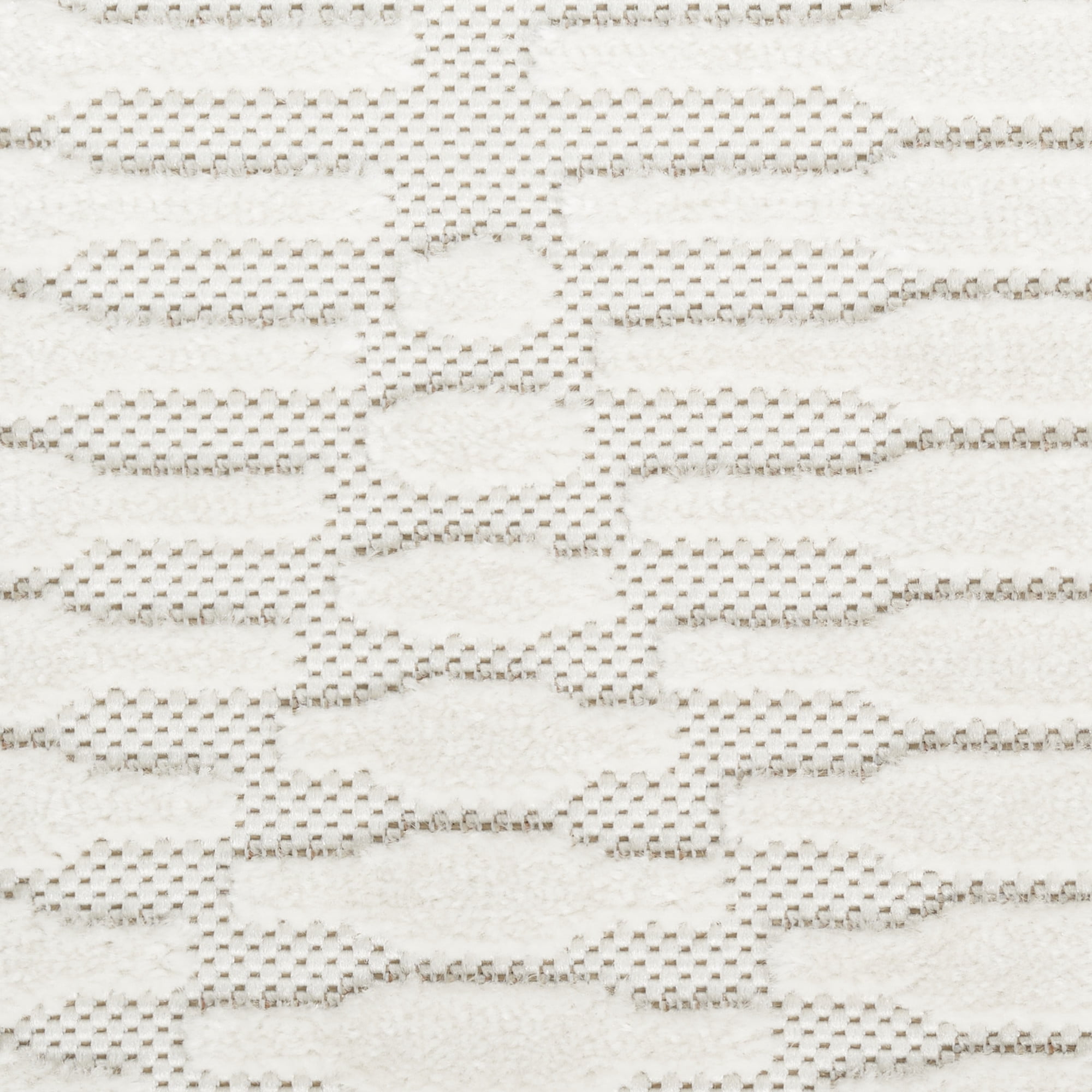 Nourison Casual 6'7" x 9'2" Ivory Modern Indoor Rug