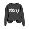 thumbnail image 3 of Merry Christmas Sweatshirts for Women 2025 Long Sleeve Crewneck Casual Cute Xmas Graphic Sweatshirt Pullover Tops, 3 of 6