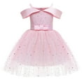 thumbnail image 2 of Kogui Flower Girls Dresses Kid Strap Bridesmaid Dresses Silk Satin Flower Girl Dress for Little Girls Special Occasions Size 7-8 (Pink,7-8 Years), 2 of 8
