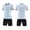 White, variant on SGFCWSX Mens Soccer Outfit 2 Piece V Neck Quick Dry Breathable Short Sleeve Shirt and Shorts Football Training Athletic Set Black Size M