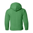 thumbnail image 2 of Gildan Youth Heavy Blend Hooded Sweatshirt, XS, Irish Green, 2 of 2