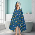 thumbnail image 6 of Cartoon Construction Vehicles Traffic Signs Hooded Bath Towel，60"x35" for Ages 3 To 12 Kids, Quick Dry Lightweight Soft Microfiber Hood Beach Towel Cover Up for Kids, 6 of 7