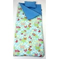 thumbnail image 2 of SoHo Slumber Bag for Kids, Aquamarine Butterflies, With Pillow and Sleeping Bag Cover, 50 Degrees, 2 of 3