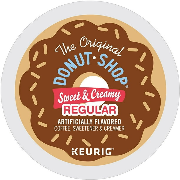 The Original Donut Shop Coffee Sweet Creamy Regular Coffee Sweetener Creamer K Cup Pods 30 Count Retail Packaging Walmart Com Walmart Com