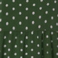 thumbnail image 3 of AMERTEER Robe Décontractée pour Femmes Courte Décontractée à Col Rond à Manches à Pois Robe Grande Taille Femmes Robe Peinte pour Femmes Vêtements pour Femmes 2TG Vert, 3 of 4