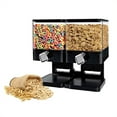 thumbnail image 5 of tooloflife Cereal Dispenser Grain Dispenser Countertop Dry Food Container Storage Black/White, 5 of 7