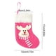 thumbnail image 3 of pstuiky Calcetines navideños (1 unidad) Calcetines navideños de tela Bolsa de regalo navideña Adorno para árbol de Navidad/chimenea/ventana/escalera, 3 of 6