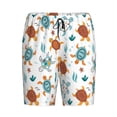 thumbnail image 4 of Wukai Various Turtle Men’s Short Pajama Pants With Pockets Soft Sleep Pj Shorts for Men-Large, 4 of 6