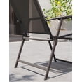 thumbnail image 2 of Naterial, Set Comedor Moderno para Exterior, Doma, Mesa, Sombrilla y 6 Sillas Plegables de Acero para Jardín, 2 of 13
