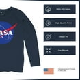 thumbnail image 6 of NASA Meatball Logo Women's Long Sleeve T-shirt Iconic American Astronaut Space Souvenir, 6 of 7
