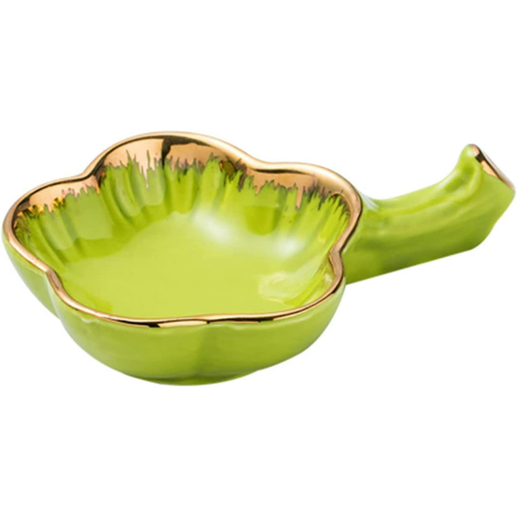 Multifunctional Sauce Dishes For Dipping Ceramic Dipping Bowls Small Dipping Sauce Bowls Chopsticks Holders black 11x7x2.3cm