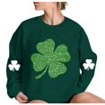 thumbnail image 6 of Clothing! Yajing Sweatshirt for Women St Patricks Day Shirt Women Lucky Shamrock St Patrick Sweatshirts Crewneck Oversized Long Sleeve Shirts Xl Green, 6 of 6