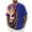 Blue, variant on Xixinqiwan Mardi Gras Seven Sleeve Shirt for Men,Casual Loose Round Neck Tops Mardi Gras Novelty 2025 Carnival T Shirts