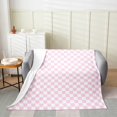 thumbnail image 2 of Erosebridal Plaid Buffalo Flannel Blanket, Checkered Sherpa Throw, Rectangle Room Decor, 2 of 7