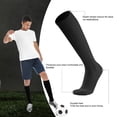 thumbnail image 2 of VEGCOO 6 Pairs Boys Soccer Socks – Knee-High, Breathable Black & White Sports Socks for Teens & Students, Long Athletic Socks for Soccer, 2 of 7